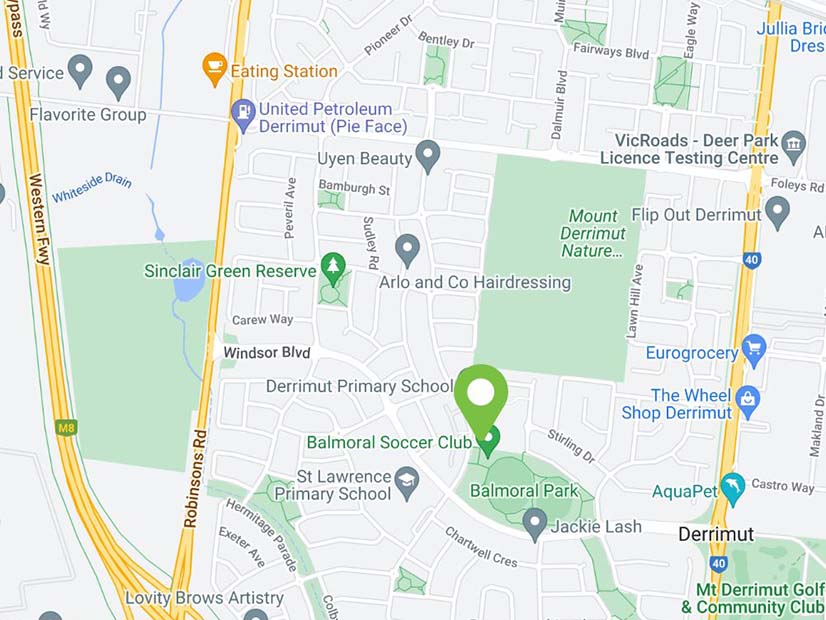 Location map image of the Derrimut YMCA Early Learning Centre