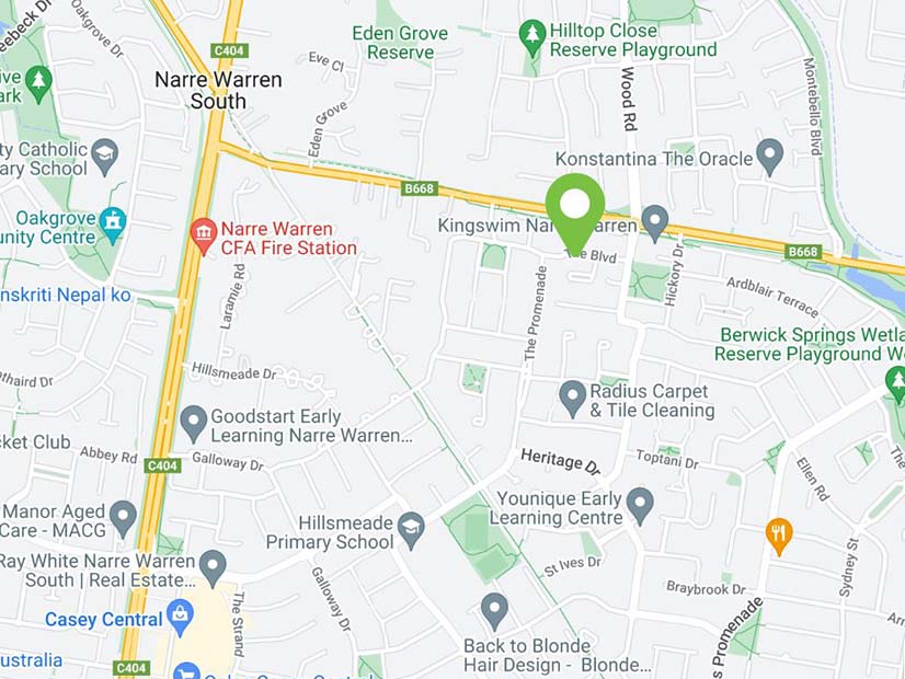 Location map image of the Narre Warren YMCA Early Learning Centre