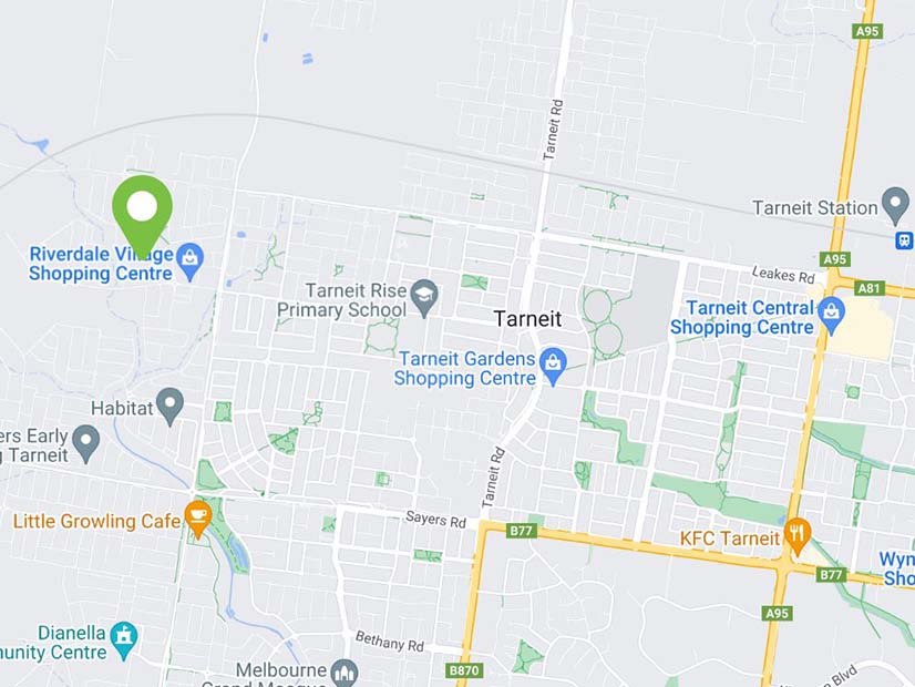 Location map image of the Tarneit YMCA Early Learning Centre