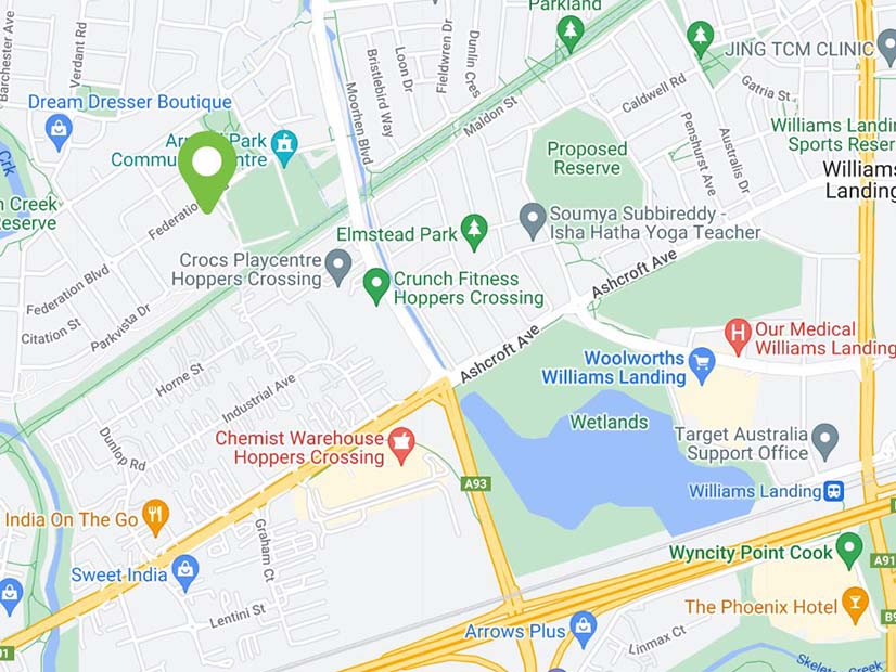 Location map image of the Truganina YMCA Early Learning Centre