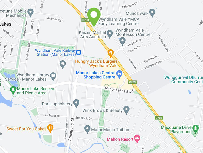 Location map image of the Wyndham Vale YMCA Early Learning Centre