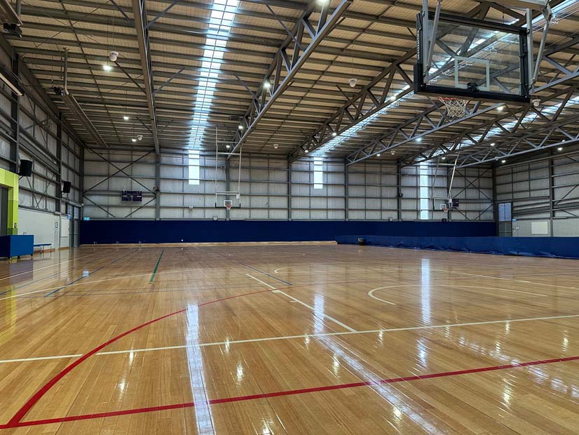 Mernda Central indoor stadium basketball netball court for hire