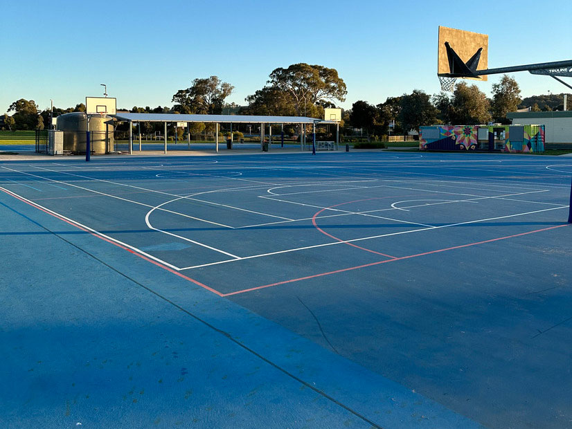 Mernda Central outdoor basketball netball court for hire
