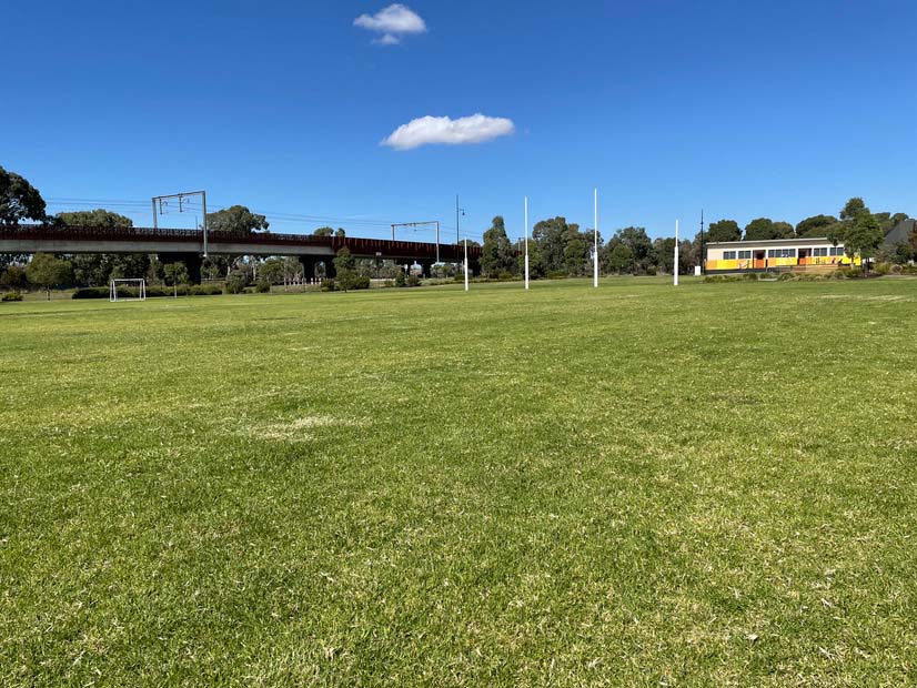 Mernda Park sports oval sportsground for hire afl goal posts